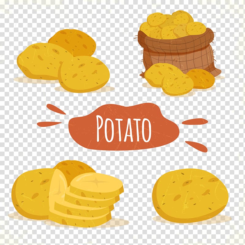French fries Baked potato Potato chip Junk food, Cartoon potato chips transparent background PNG clipart
