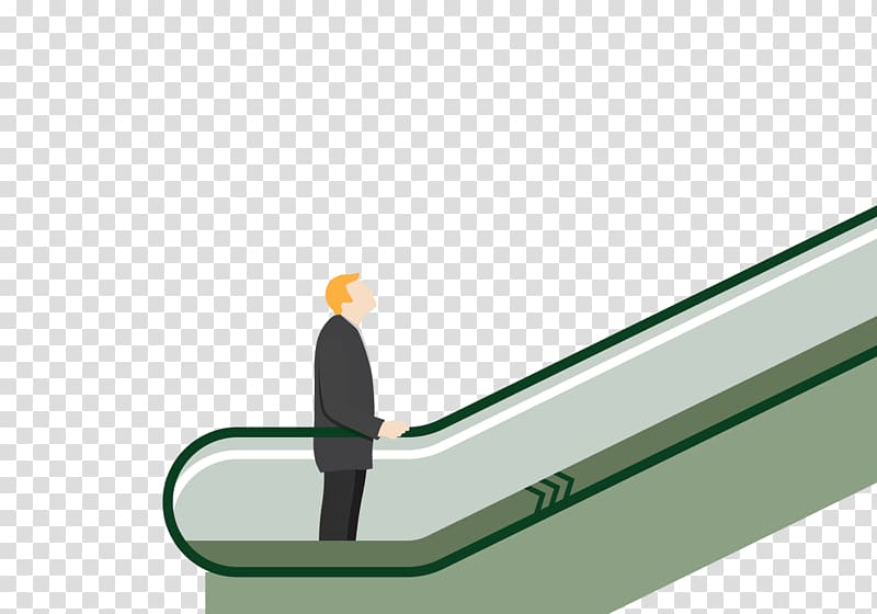 Escalator Elevator Illustration, Take the escalator upstairs transparent background PNG clipart