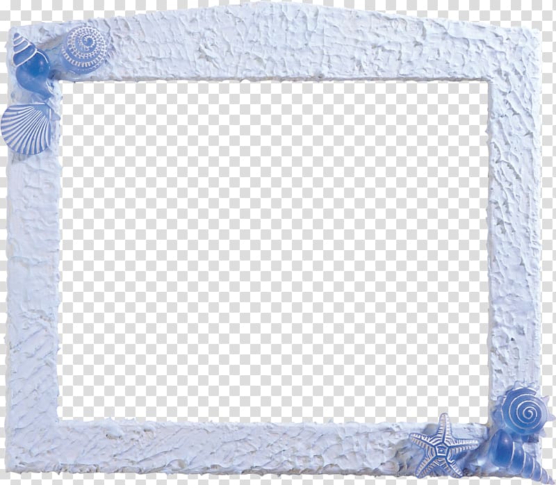 Sky Blue Frames Information, seashell transparent background PNG clipart