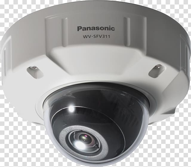 IP camera Panasonic i-Pro Smart HD WV-SFN480 Network surveillance camera, fixed dome Closed-circuit television Pan–tilt–zoom camera, Camera transparent background PNG clipart