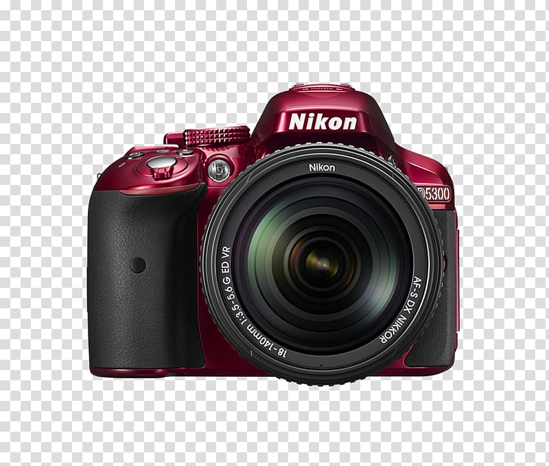 Nikon D5300 Nikon D5200 AF-S DX Nikkor 18-140mm f/3.5-5.6G ED VR Digital SLR Nikon AF-S DX Zoom-Nikkor 18-55mm f/3.5-5.6G, Camera transparent background PNG clipart