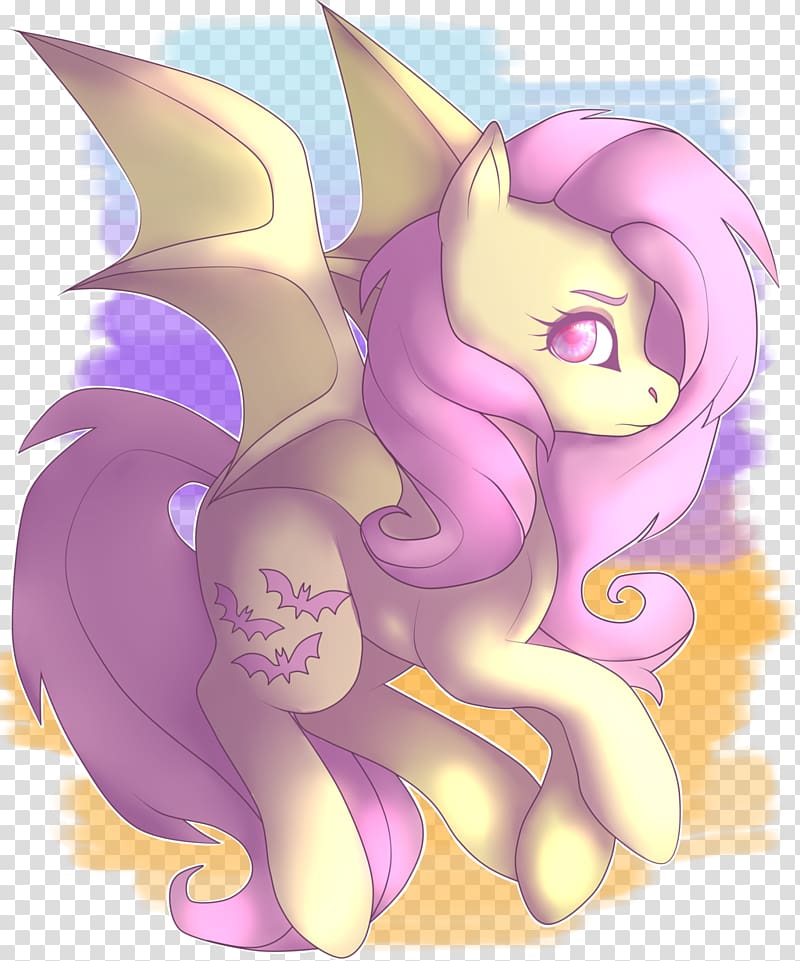 Pony Fluttershy Horse Drawing, bats transparent background PNG clipart