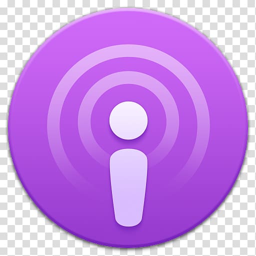 purple symbol violet circle, Podcasts transparent background PNG clipart