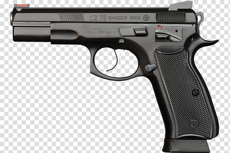 CZ 75 SP-01手枪 Česká zbrojovka Uherský Brod 9×19mm Parabellum Pistol, Handgun transparent background PNG clipart