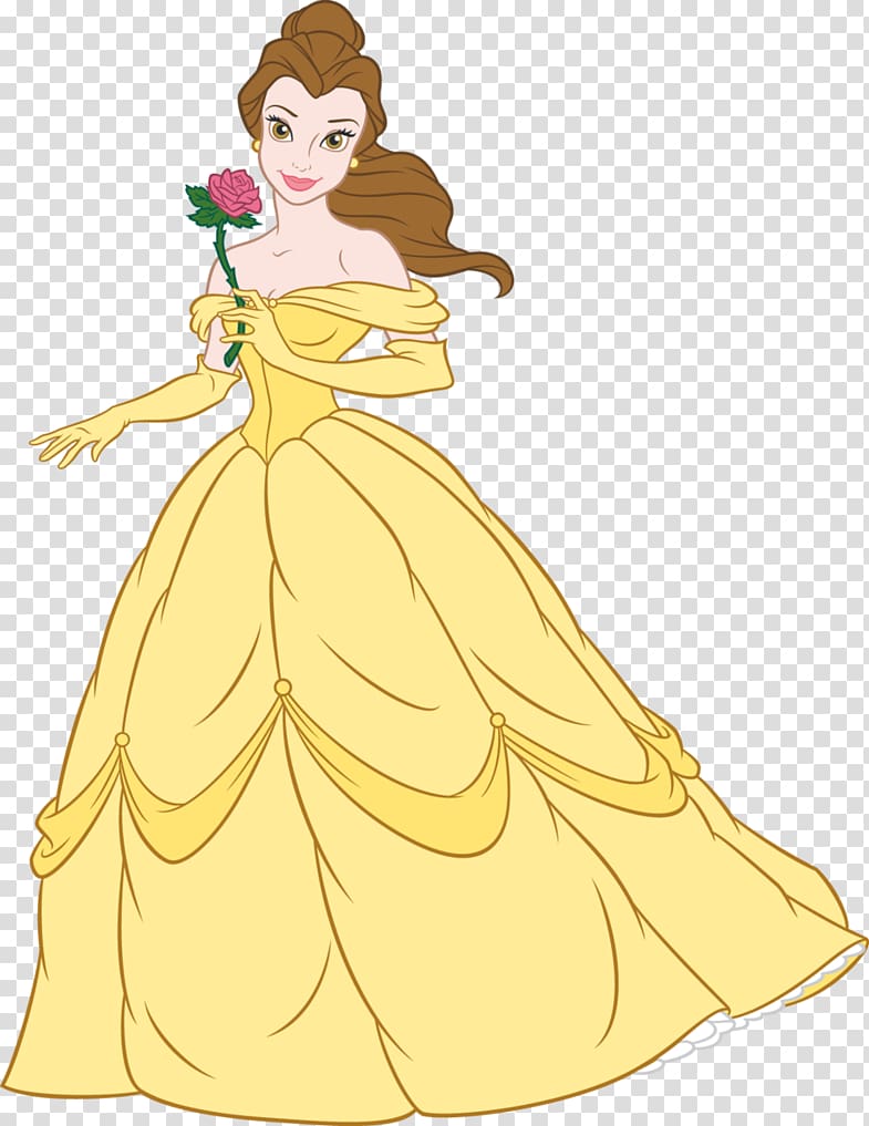 Free: Belle Enchanted Christmas gown transparent background PNG