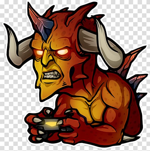 Sticker Telegram Demon Myth , demon transparent background PNG clipart