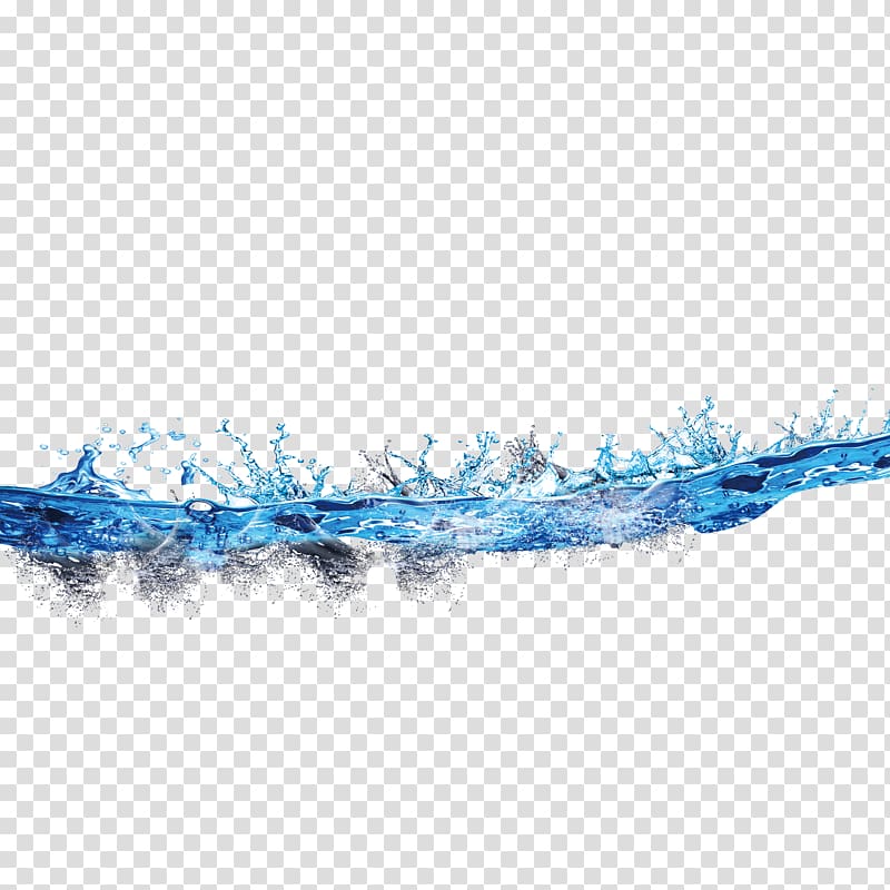 blue water waves transparent background PNG clipart