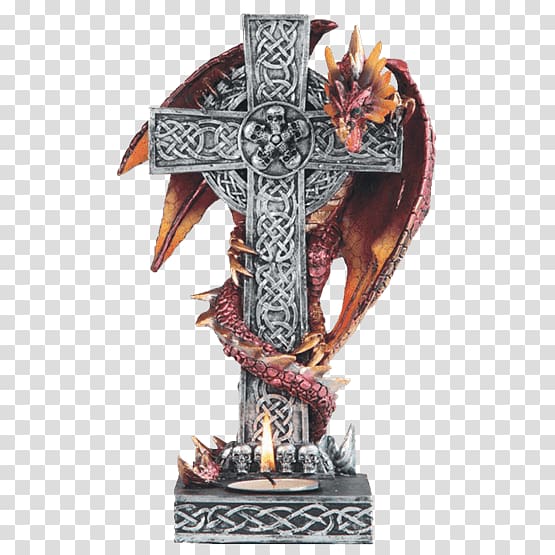 Crucifix Statue Celtic cross Christian cross, gothic Cross transparent background PNG clipart