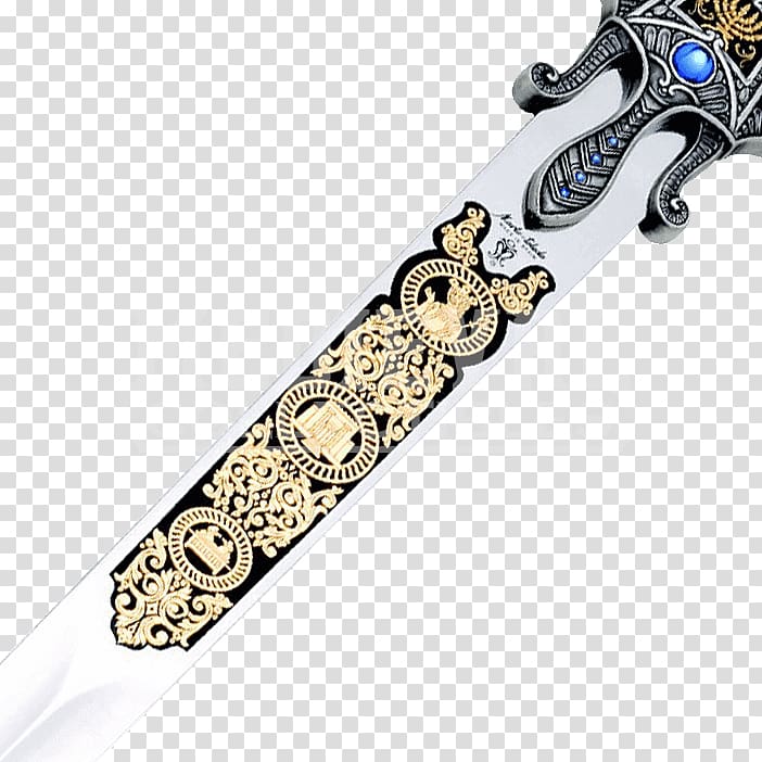 Toledo King Arthur Kingdom of Israel Sword Excalibur, Sword transparent background PNG clipart