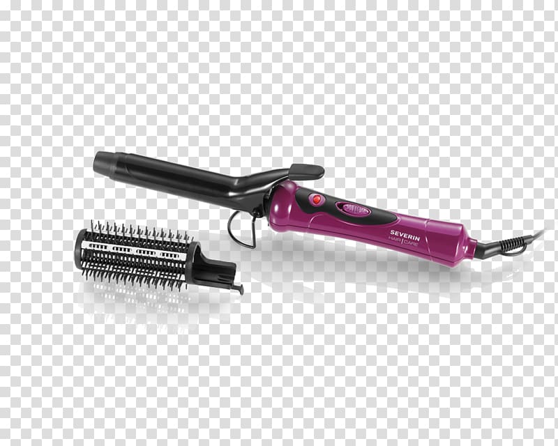 Hair iron SEVERIN HairCare LS 0670, Hair styler, black purple Hair Dryers Hair Care, hair transparent background PNG clipart