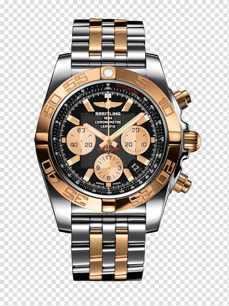 Breitling SA Breitling Chronomat Chronograph Watch Gold, I Pad transparent background PNG clipart