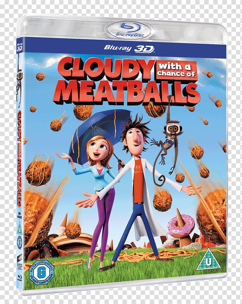 Blu-ray disc Flint Lockwood Cloudy With A Chance of Meatballs Film DVD, dvd transparent background PNG clipart