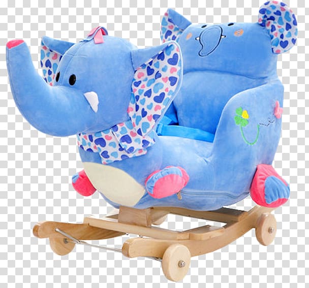 Plush Stuffed toy Child Elephant, Blue elephant shaking the car transparent background PNG clipart