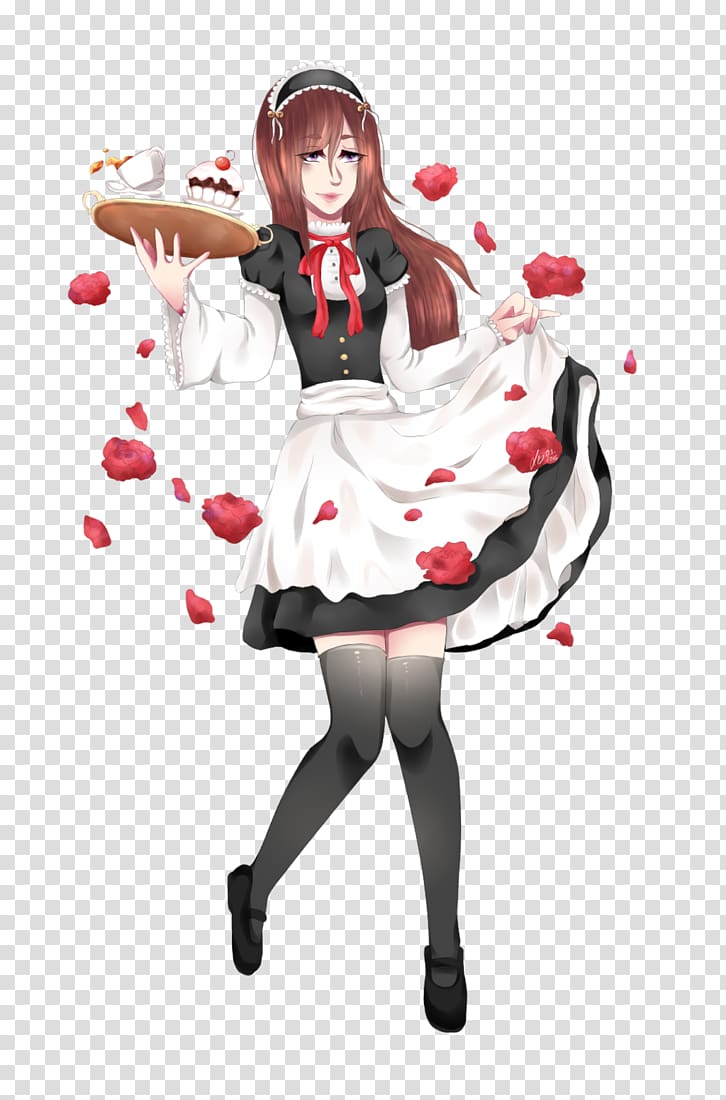 Costume Soubrette Maid Uniform Character, sushi posters transparent background PNG clipart