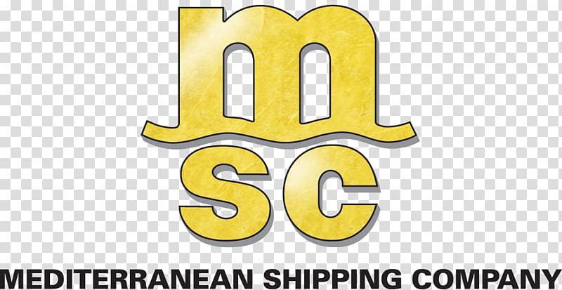 Logo Mediterranean Shipping Company Brand Corporate identity Product, yellow packing peanuts transparent background PNG clipart