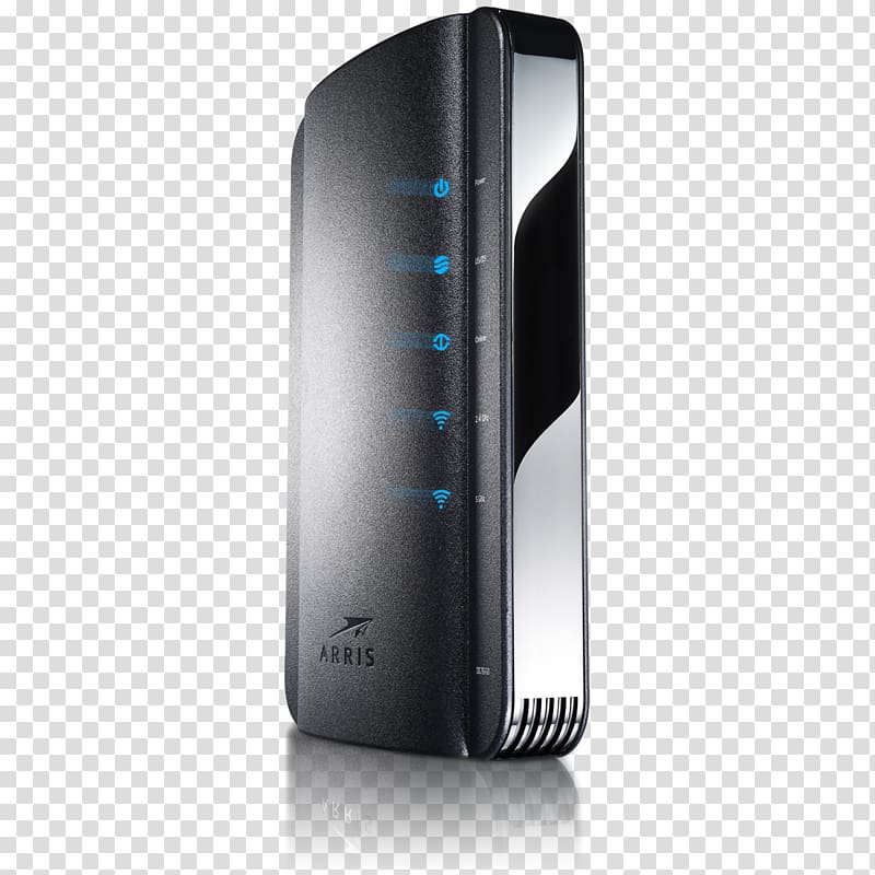 Cable modem ARRIS Group Inc. DOCSIS Cable television, Voice Command Device transparent background PNG clipart