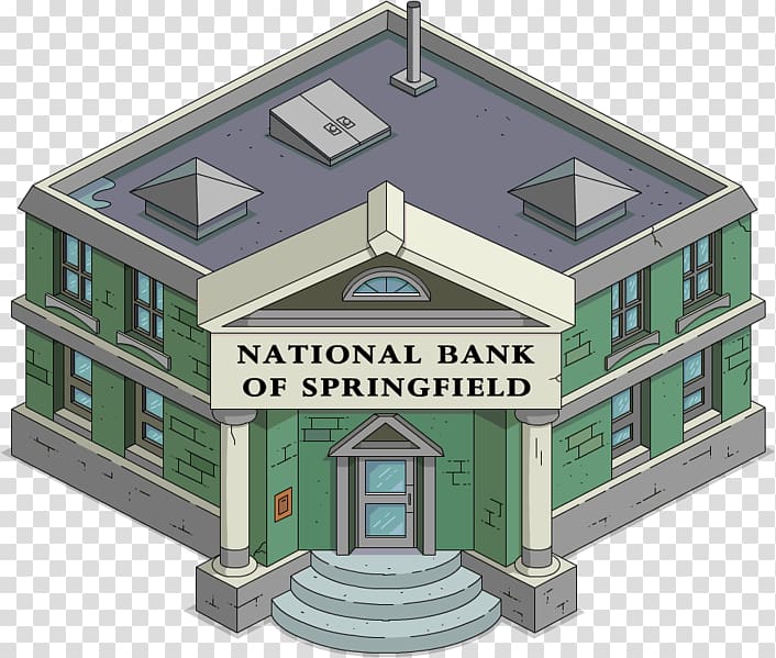 The Simpsons: Tapped Out National bank Springfield Marge Simpson, bank transparent background PNG clipart