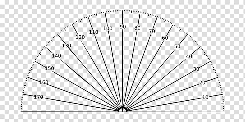 Protractor , half circle transparent background PNG clipart