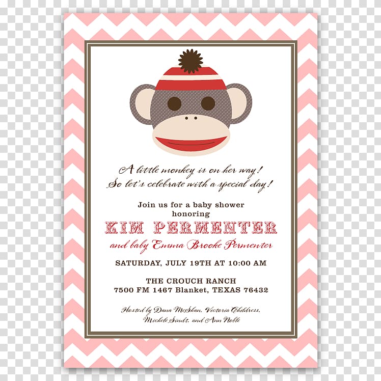 Horse Wedding invitation Toy Baby shower Child, Sock Monkey transparent background PNG clipart