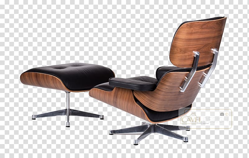 Eames Lounge Chair Charles and Ray Eames Wing chair Chaise longue, chair transparent background PNG clipart
