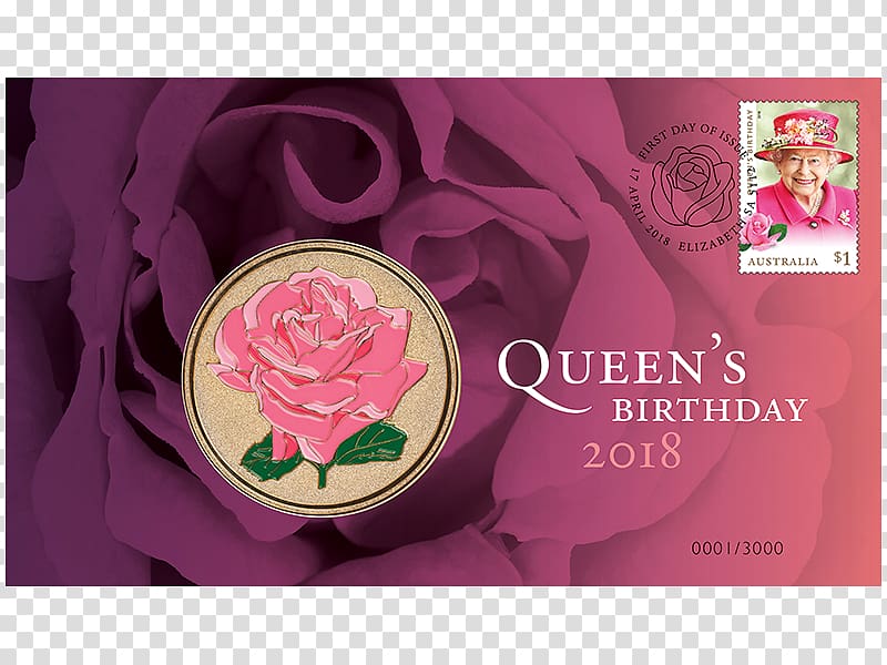 Queen's Birthday 0 Perth Mint Garden roses, press passport stamp transparent background PNG clipart