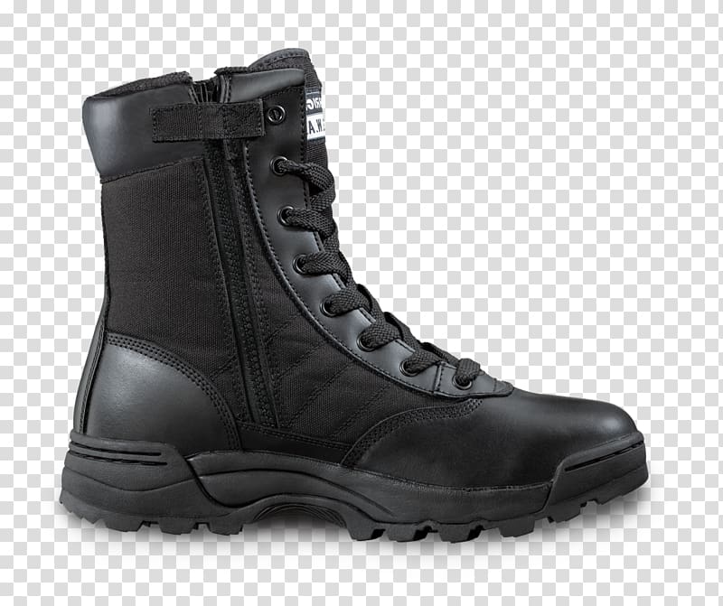 SWAT Combat boot Zipper Footwear, Boots transparent background PNG clipart
