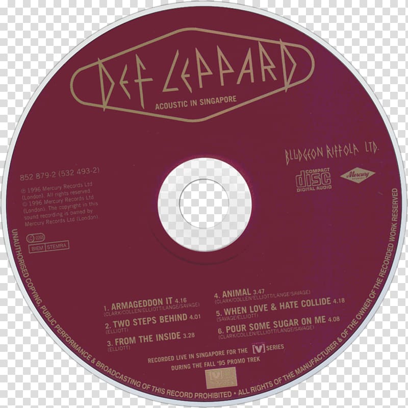 Compact disc Def Leppard When Love & Hate Collide Slang Mirror Ball – Live & More, def leppard transparent background PNG clipart