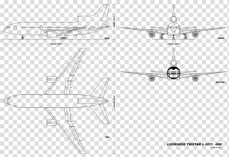 Lockheed L-1011 TriStar McDonnell Douglas DC-10 McDonnell Douglas MD-11 Lockheed TriStar, yacht top view transparent background PNG clipart