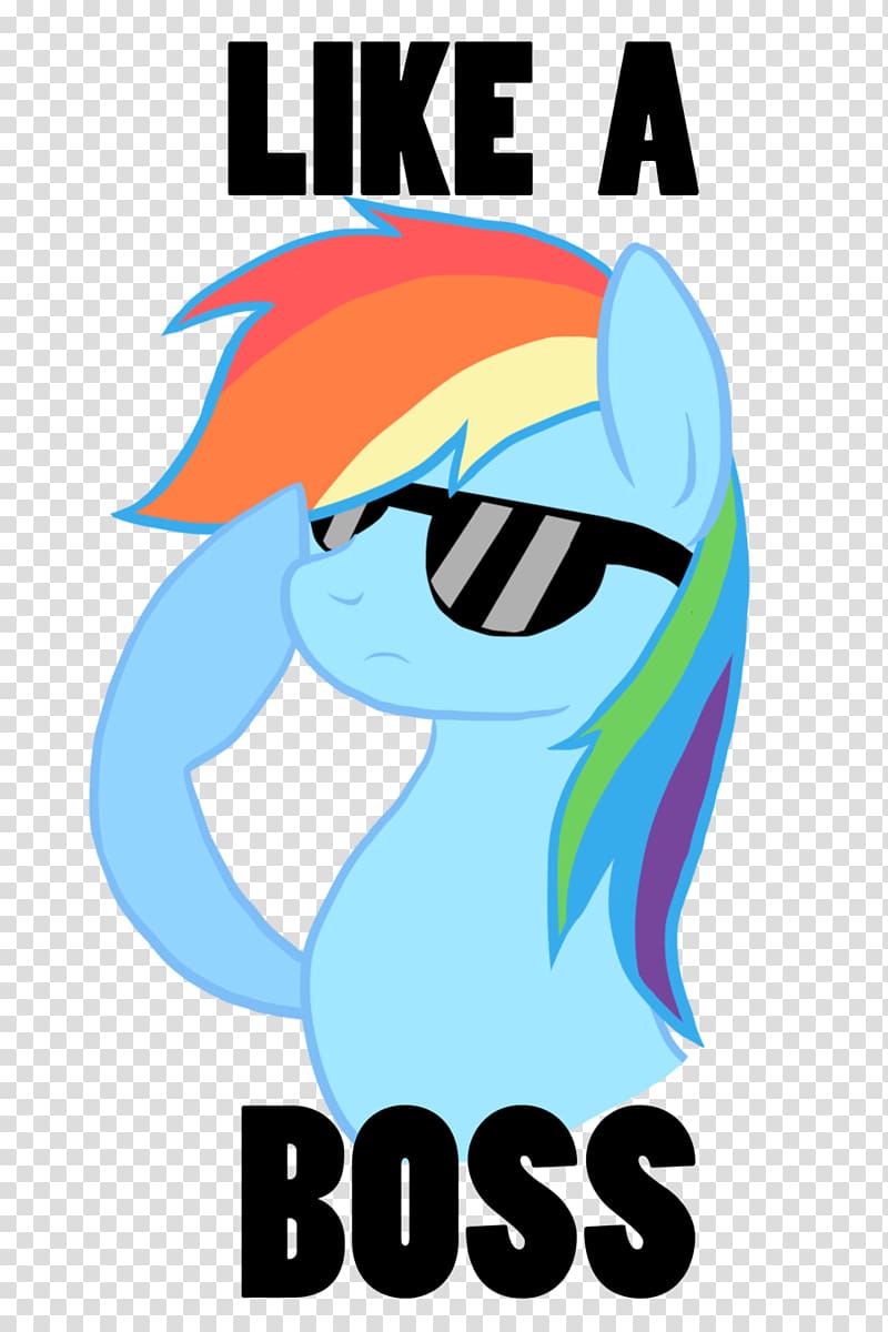 Rainbow Dash T-shirt Pony Like a Boss , like a boss transparent background PNG clipart