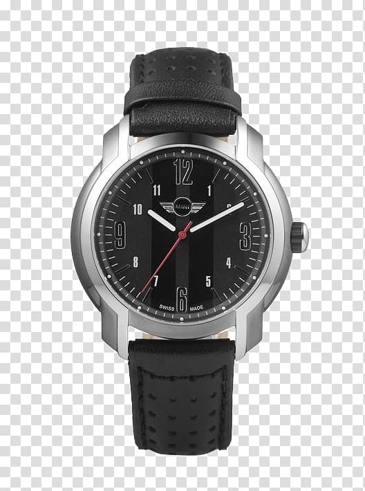 BMW MINI Cooper Watch Omega SA, Contracted fashion leather watch transparent background PNG clipart
