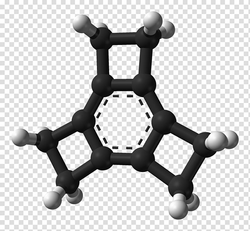 Tricyclobutabenzene Molecule Phthalic acid Bond length Ball-and-stick model, others transparent background PNG clipart