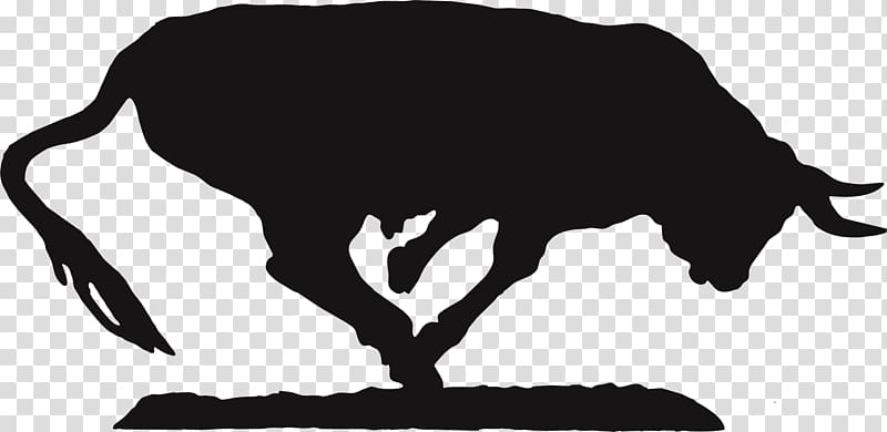 Cattle Silhouette, bull transparent background PNG clipart