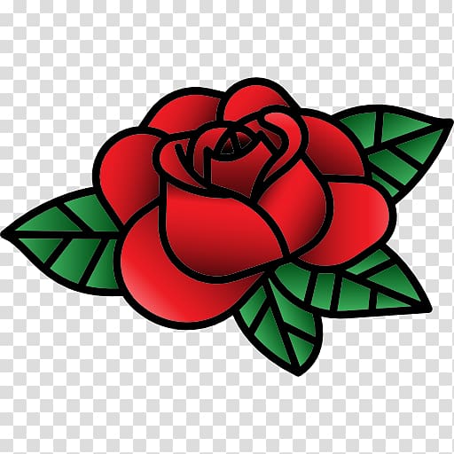 rose illustration, Old school (tattoo) Sleeve tattoo Tattoo artist Permanent makeup, old school transparent background PNG clipart