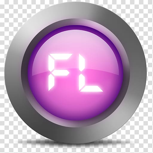 round pink electronic equipment, purple violet circle, 01 Fl transparent background PNG clipart