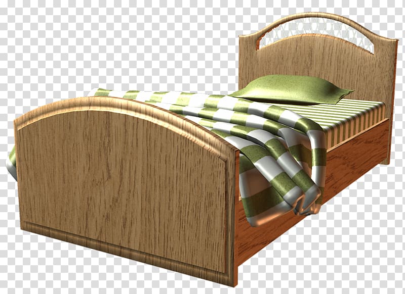 Bed frame Bed sheet Pillow Mattress, Comfortable bed transparent background PNG clipart