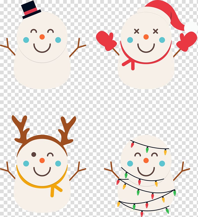 Snowman Christmas , Christmas cartoon cute snowman transparent background PNG clipart