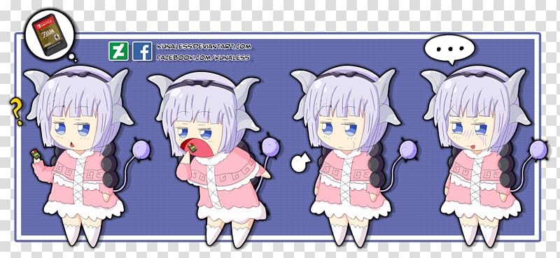 Nintendo Switch Kamuy Miss Kobayashi's Dragon Maid Eating, Kanna kamui transparent background PNG clipart