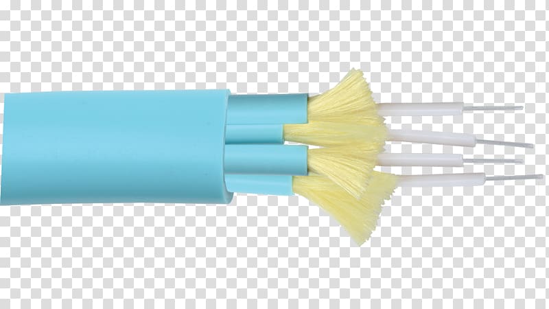 plastic Optical fiber cable, Optical Fiber Connector transparent background PNG clipart