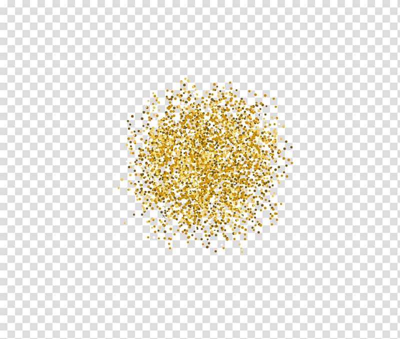 yellow and white dust illustration, Euclidean Computer file, Gold powder transparent background PNG clipart