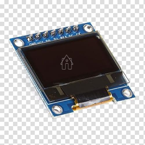 Microcontroller Transistor Electronic component Electronics I²C, light emitting diode transparent background PNG clipart