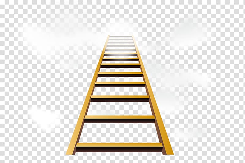 Wood Line Angle Ladder, creative ladder transparent background PNG clipart