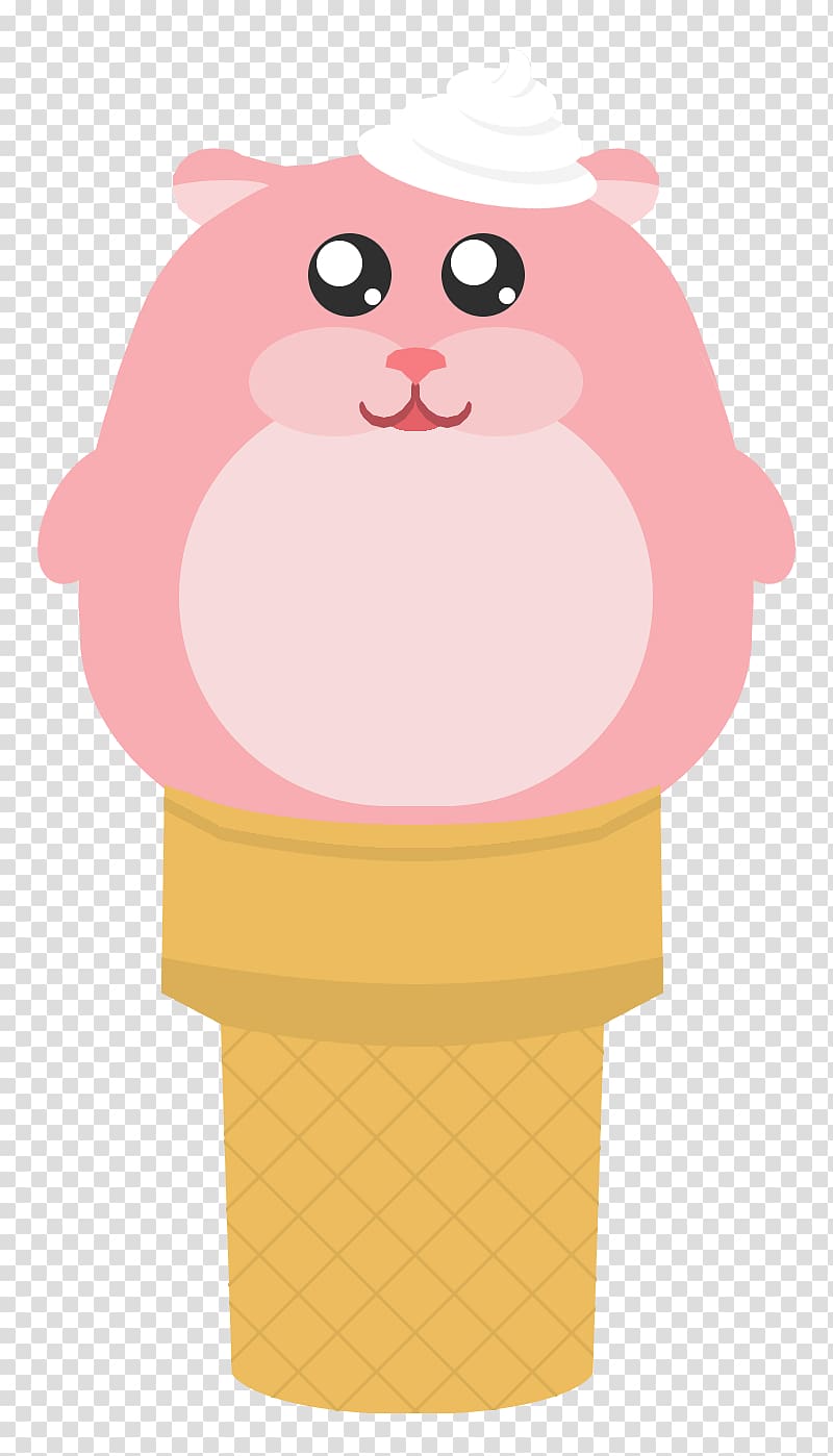 Ice Cream Cones Cartoon , hamster transparent background PNG clipart