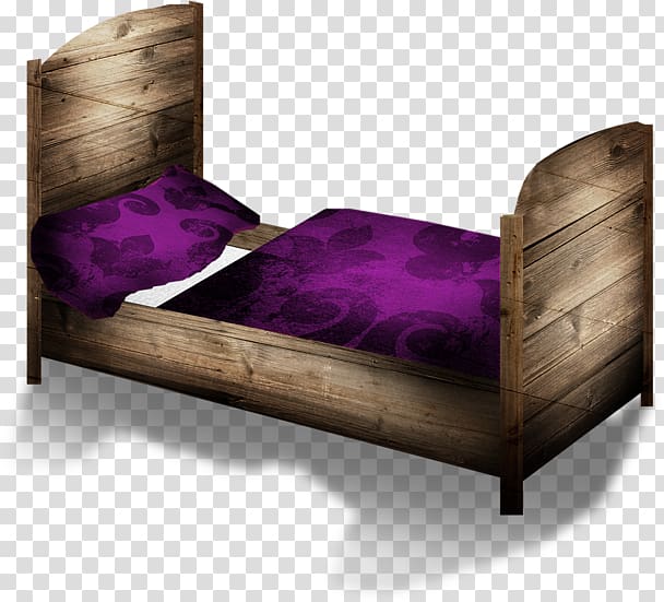 Bed frame Sofa bed Wood, bed transparent background PNG clipart