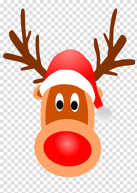 Rudolph Santa Claus\'s reindeer Santa Claus\'s reindeer , rudolph the red nosed reindeer transparent background PNG clipart