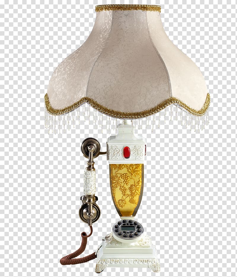 Table Nightstand Lampshade, wall lamp transparent background PNG clipart