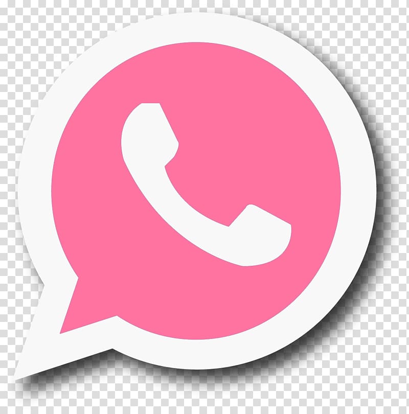 whatsapp logo rosa