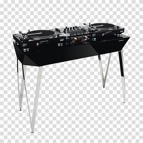 Disc jockey Table Music DJ mix Audio Mixers, djs transparent background PNG clipart