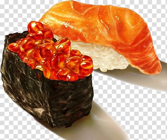 Sushi Japanese Cuisine Seafood Bento, Sushi transparent background PNG clipart