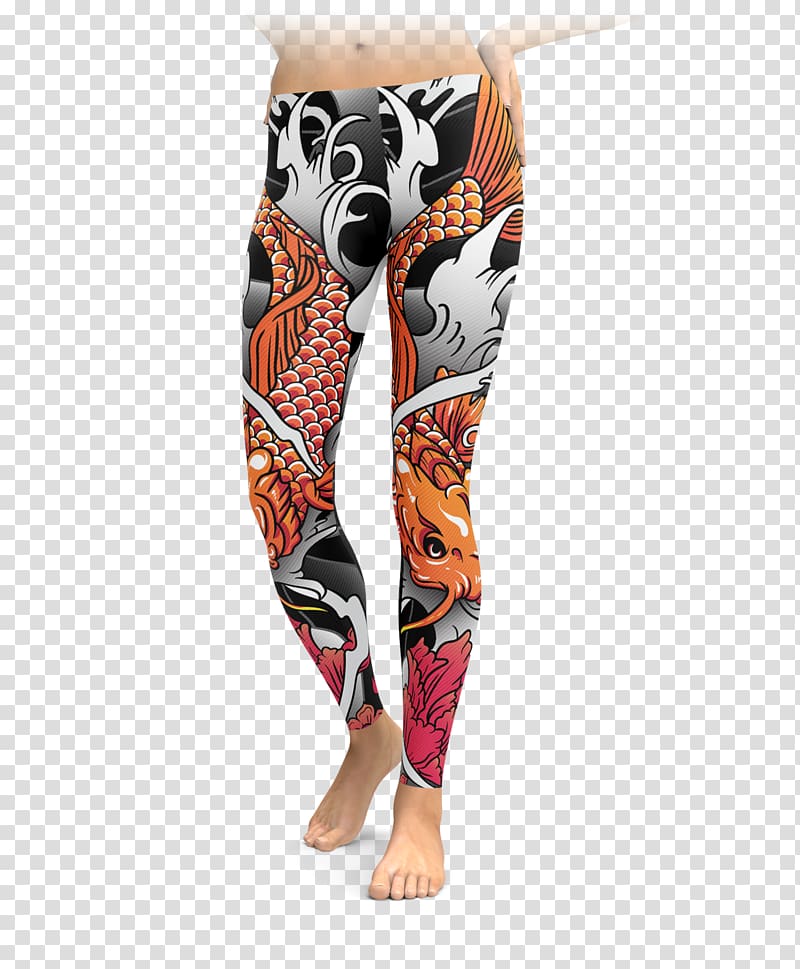 Leggings Clothing Tights Calavera Pants, koi tattoo transparent background PNG clipart