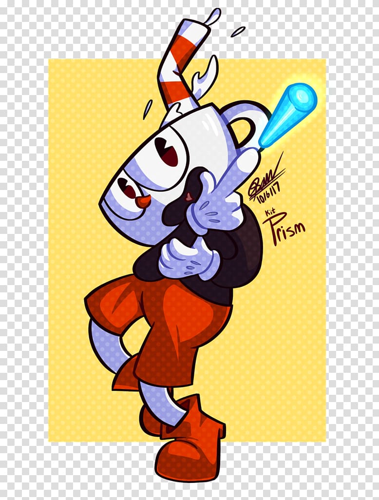 Cuphead Fan art Drawing Studio MDHR , cuphead transparent background PNG clipart
